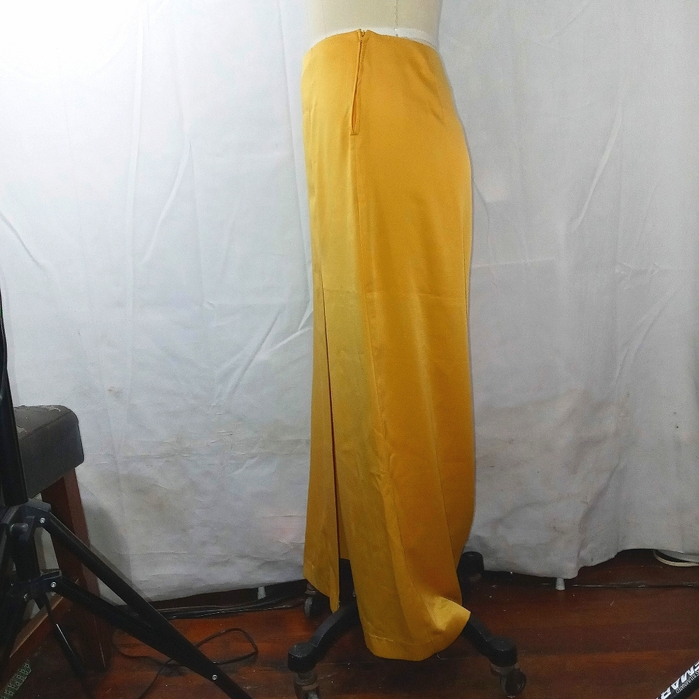 Sisley Italian yellow maxi skirt